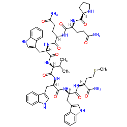 (D-Pro4,D-Trp7·9·10,Val8)-Substance P (4-11)结构式