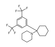1-[1-[3,5-bis(trifluoromethyl)phenyl]cyclohexyl]piperidine Structure