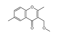 3-(methoxymethyl)-2,6-dimethylchromen-4-one结构式