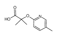 2-Methyl-2-((5-methylpyridin-2-yl)oxy)propanoic acid Structure