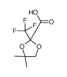 4,4-dimethyl-2-(trifluoromethyl)-1,3-dioxolane-2-carboxylic acid Structure