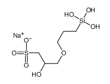 sodium 2-hydroxy-3-[3-(trihydroxysilyl)propoxy]propanesulphonate Structure