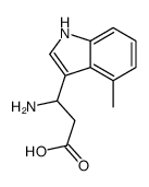 3-氨基-3-(4-甲基-3-吲哚)-丙酸结构式
