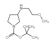 3-((2-甲氧基乙基)氨基)吡咯烷-1-羧酸叔丁酯结构式