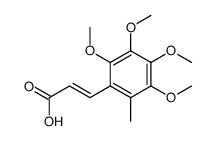 3-(2,3,4,5-tetramethoxy-6-methylphenyl)prop-2-enoic acid结构式