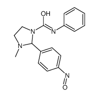 3-methyl-2-(4-nitrosophenyl)-N-phenylimidazolidine-1-carboxamide结构式