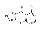 2,6-二氯苯基-(1H-吡咯-3-基)甲酮结构式