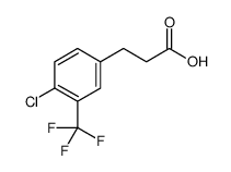 3-[4-Chloro-3-(trifluoromethyl)phenyl]propionic acid structure