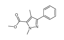 methyl 2,4-dimethyl-5-phenylpyrazole-3-carboxylate Structure