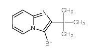 3-溴-2-叔丁基咪唑并[1,2-a]吡啶结构式