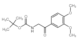 [2-(3,4-二甲氧基-苯基)-2-氧代-乙基]-氨基甲酸叔丁酯结构式