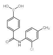 4-(2-氯-4-甲基苯基氨甲酰基)苯硼酸结构式