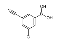3-chloro-5-cyanophenylboronic acid Structure