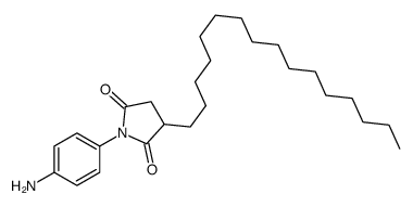 1-(4-aminophenyl)-3-hexadecylpyrrolidine-2,5-dione结构式