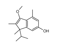 1-methoxy-2,3,7-trimethyl-3-propan-2-ylinden-5-ol结构式