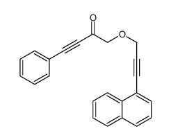 1-(3-naphthalen-1-ylprop-2-ynoxy)-4-phenylbut-3-yn-2-one结构式