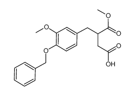 (+/-)-2-(4-benzyloxy-3-methoxybenzyl)butanedioic acid 1-methyl ester Structure