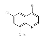 4-溴-6-氯-8-甲基喹啉结构式