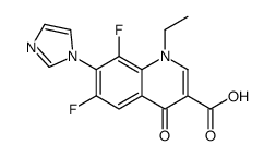 1-ethyl-6,8-difluoro-7-imidazol-1-yl-4-oxoquinoline-3-carboxylic acid Structure