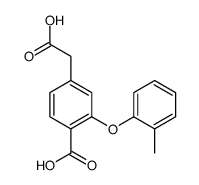 4-(carboxymethyl)-2-(2-methylphenoxy)benzoic acid结构式