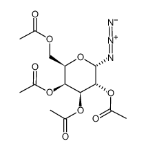2,3,4,6-TETRA-O-ACETYL-ALPHA-D-GALACTOPYRANOSYL AZIDE结构式