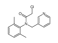 2-chloro-N-(2,6-dimethylphenyl)-N-(pyridin-3-ylmethyl)acetamide Structure