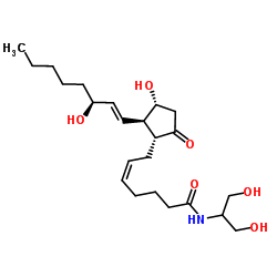 Prostaglandin E2 serinol amide Structure