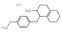 1-(p-Methoxybenzyl)-2-methyl-1,2,3,4,5,6,7,8-octahydro-isoquinoline hydrochloride结构式