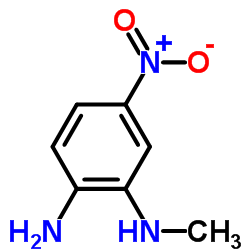 N2-甲基-4-硝基-1,2-苯二胺结构式