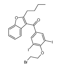 [4-(2-bromoethoxy)-3,5-diiodophenyl]-(2-butyl-1-benzofuran-3-yl)methanone Structure