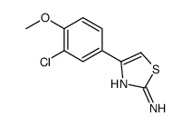 4-(3-氯-4-甲基苯基)-1,3-噻唑-2-胺结构式
