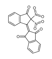 2,2-dinitro-[1,2']biindenylidene-3,1',3'-trione结构式
