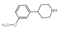 4-(3-甲氧基苯基)哌啶结构式