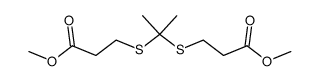 5,5-dimethyl-4,6-dithia-nonanedioic acid dimethyl ester Structure