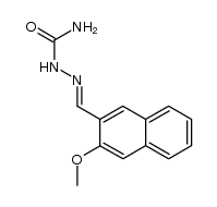 3-methoxy-[2]naphthaldehyde-semicarbazone Structure