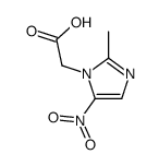 2-(2-甲基-5-硝基-1H-咪唑-1-基)乙酸结构式