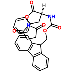 (S)-2,5-二氧代吡咯烷-1-基2-((((9H-芴-9-基)甲氧基)羰基)氨基)-3-苯基丙酸酯结构式