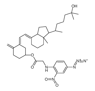 25-hydroxyvitamin D3 3-(N-(4-azido-2-nitrophenyl)glycinate) Structure
