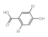 2,5-二溴-4-羟基苯甲酸结构式