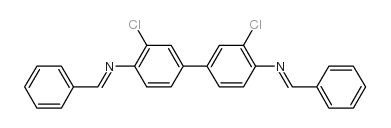 N-[4-[4-(benzylideneamino)-3-chlorophenyl]-2-chlorophenyl]-1-phenylmethanimine Structure