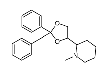 2-(2,2-diphenyl-1,3-dioxolan-4-yl)-1-methylpiperidine Structure