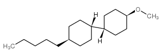 反式,反式-4'-戊基-4-甲氧基-双环己基结构式
