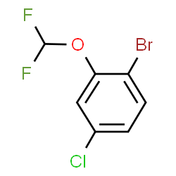 1-溴-4-氯-2-(二氟甲氧基)苯结构式