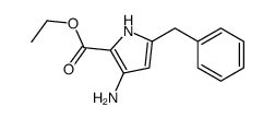 ethyl 3-amino-5-benzyl-1H-pyrrole-2-carboxylate结构式