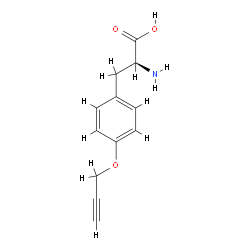 (S)-2-氨基-3-(4-(丙-2-炔-1-基氧基)苯基)丙酸结构式
