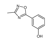 3-(3-methyl-1,2,4-oxadiazol-5-yl)phenol(SALTDATA: FREE)结构式