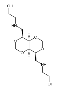1,6-bis-(2-hydroxy-ethylamino)-O2,O4,O3,O5-dimethanediyl-1,6-dideoxy-L-iditol结构式