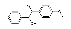 1-(4-methoxyphenyl)-2-phenyl-ethane-1,2-diol结构式