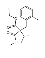 isopropyl-(2-methyl-benzyl)-malonic acid diethyl ester结构式