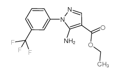 5-氨基-1-[5-(氟甲基)苯基]-1H-吡唑-4-羧酸乙酯结构式
